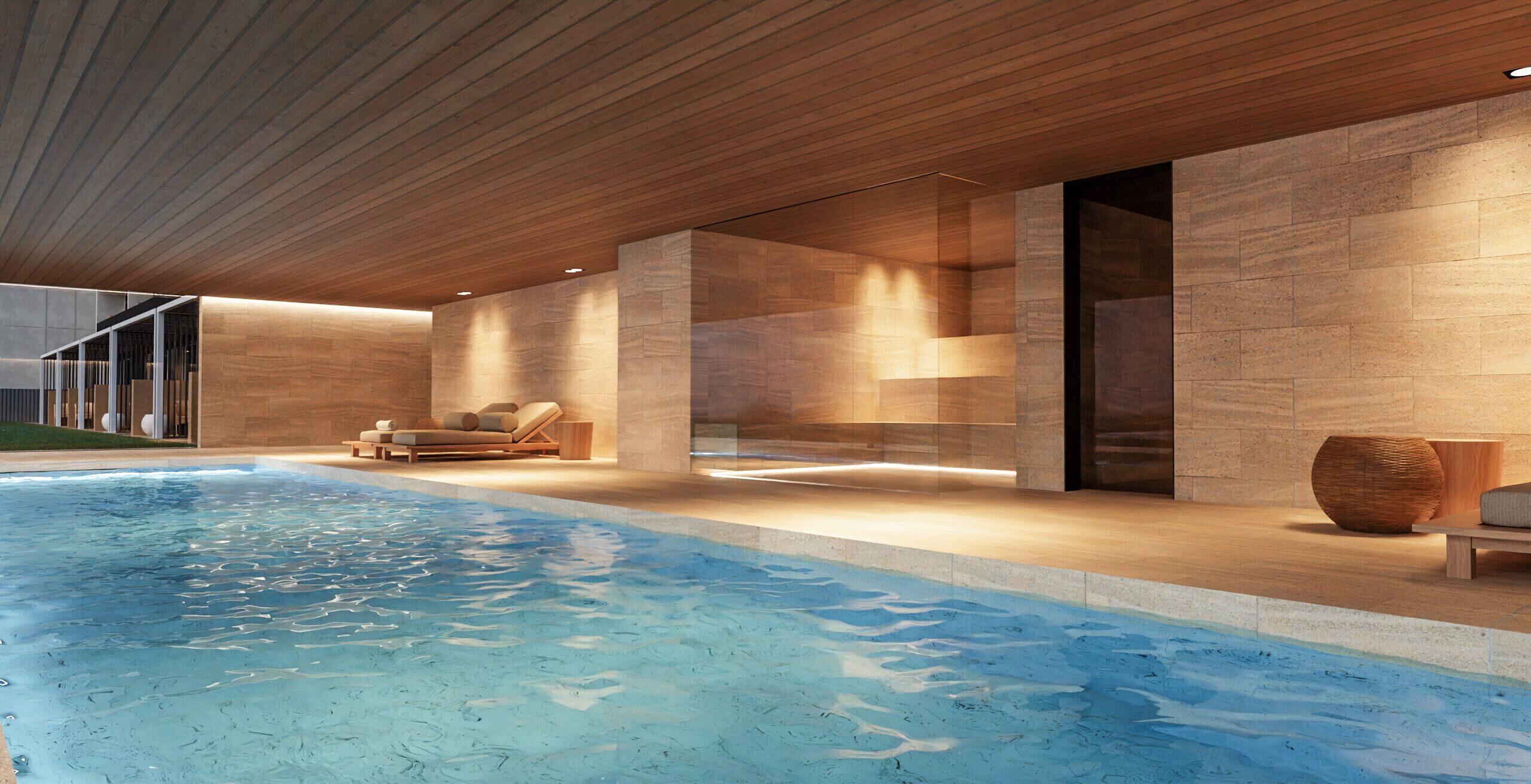 Sauna, hot tub, steam room, massages