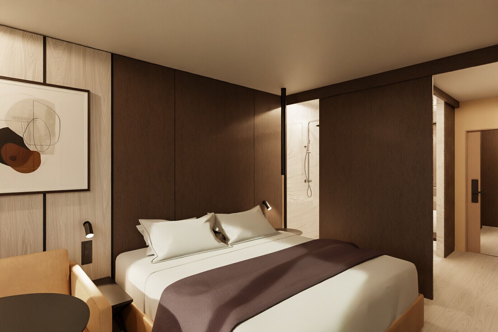 Brankas, tirai kedap cahaya, dan Wi-Fi gratis