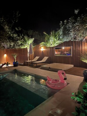 Pool - Villa TYMA, var Vidauban heated pool, spa house 12 persons (Vidauban)