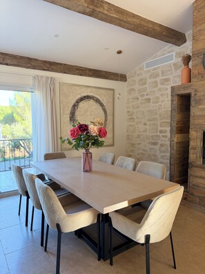 Dining - Villa TYMA, var Vidauban heated pool, spa house 12 persons (Vidauban)