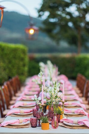 Espace banquet en plein air