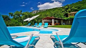 Pool - Villa with pool and air conditioning (Dolenja Vas)