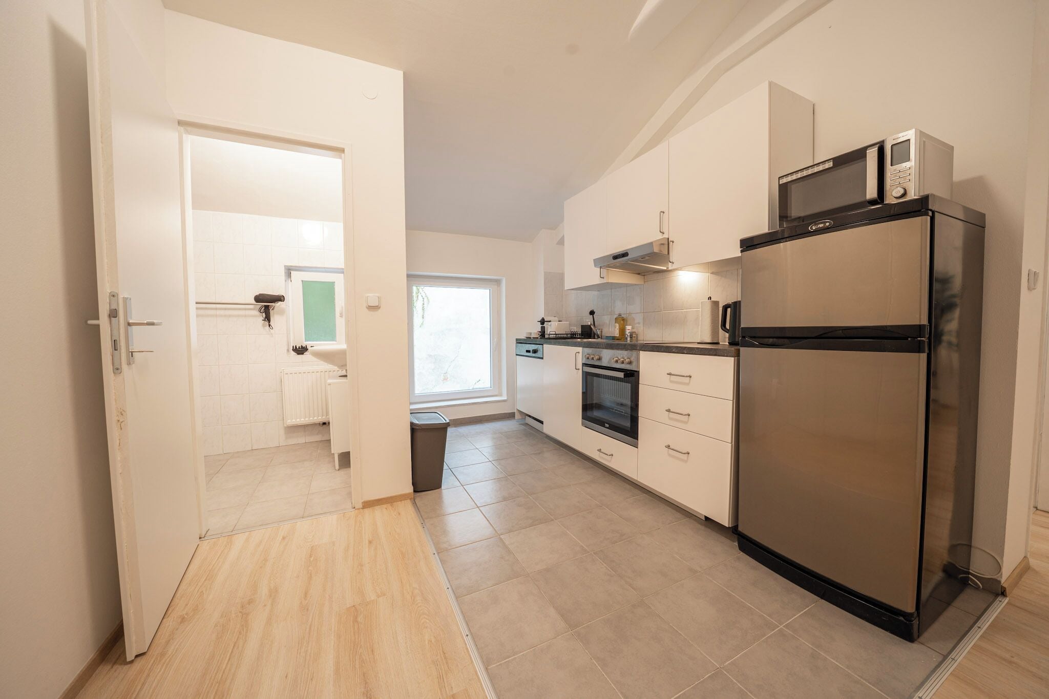 Comfort Apartment, 2 Bedrooms, Kitchen | Private kitchen | Espresso maker, electric kettle