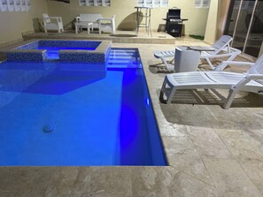 Pool - Peaceful 3-bedroom building with AC in Punta Cana (Punta Cana)