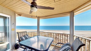 Outdoor dining - Oceanfront Wild Dunes Condo with Direct Beach Access & Unobstructed Views (Isle of Palms)