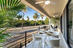Outdoor dining - 1 BR Solana 1st Level Condo | Walk to Beach & Town (Huatulco)
