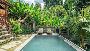 Villa, 1 camera da letto, fumatori, piscina privata | Giardino