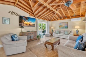 House, 2 Bedrooms | Living area - Lake By The Beach 2 Bedroom Home (Holmes Beach)