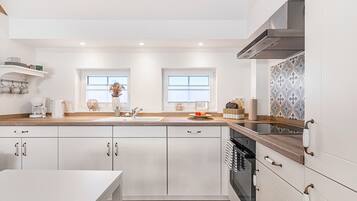 Fridge, oven, stovetop, dishwasher