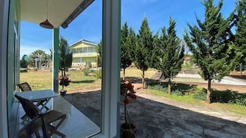 Standaard studio, uitzicht op bergen