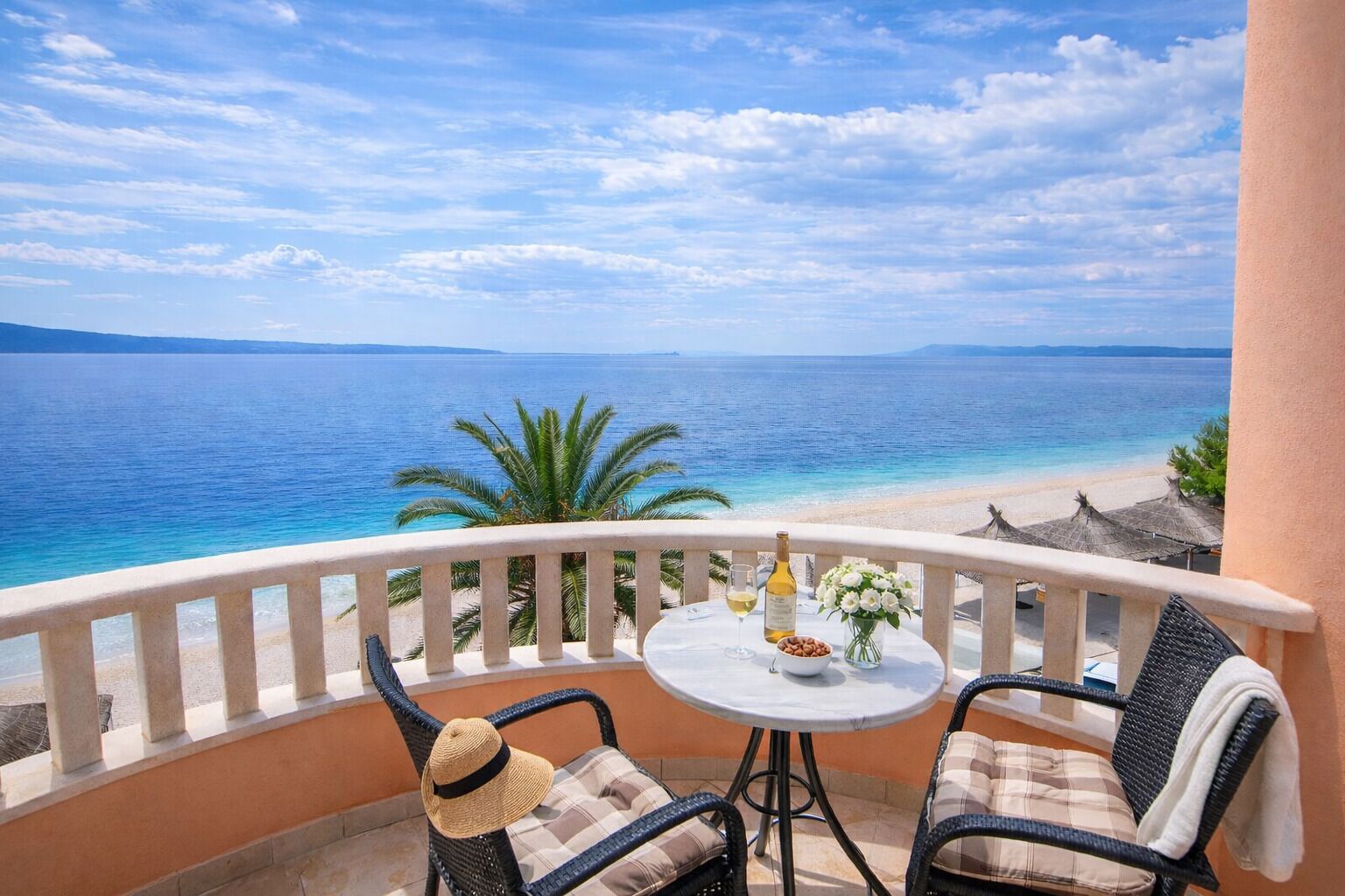 Family Apartment, Balcony, Sea View | Terrace/patio
