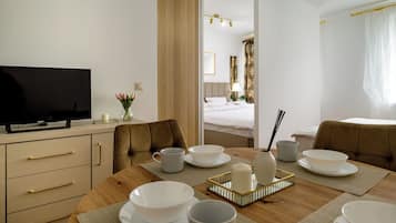 Suíte estúdio | Área de estar | Smart TV