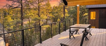 Luxe Forest A-Frame Escape w/ Deck & Fire-Pit