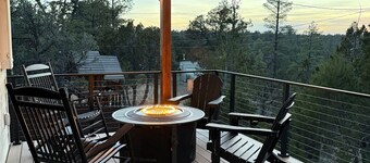 Luxe Forest A-Frame Escape w/ Deck & Fire-Pit