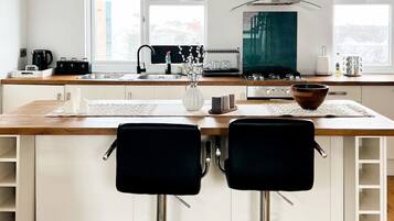 Executive Studio, Private Bathroom, City View | Private kitchen