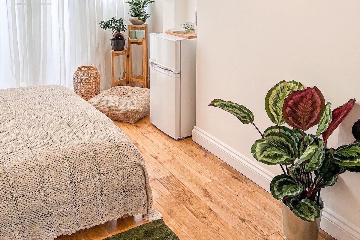 高级双人房, 公共浴室, 花园景观 | 熨斗/熨衣板、免费 WiFi