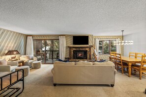 TV, fireplace - Creekside Retreat Near Gondola (Steamboat Springs)