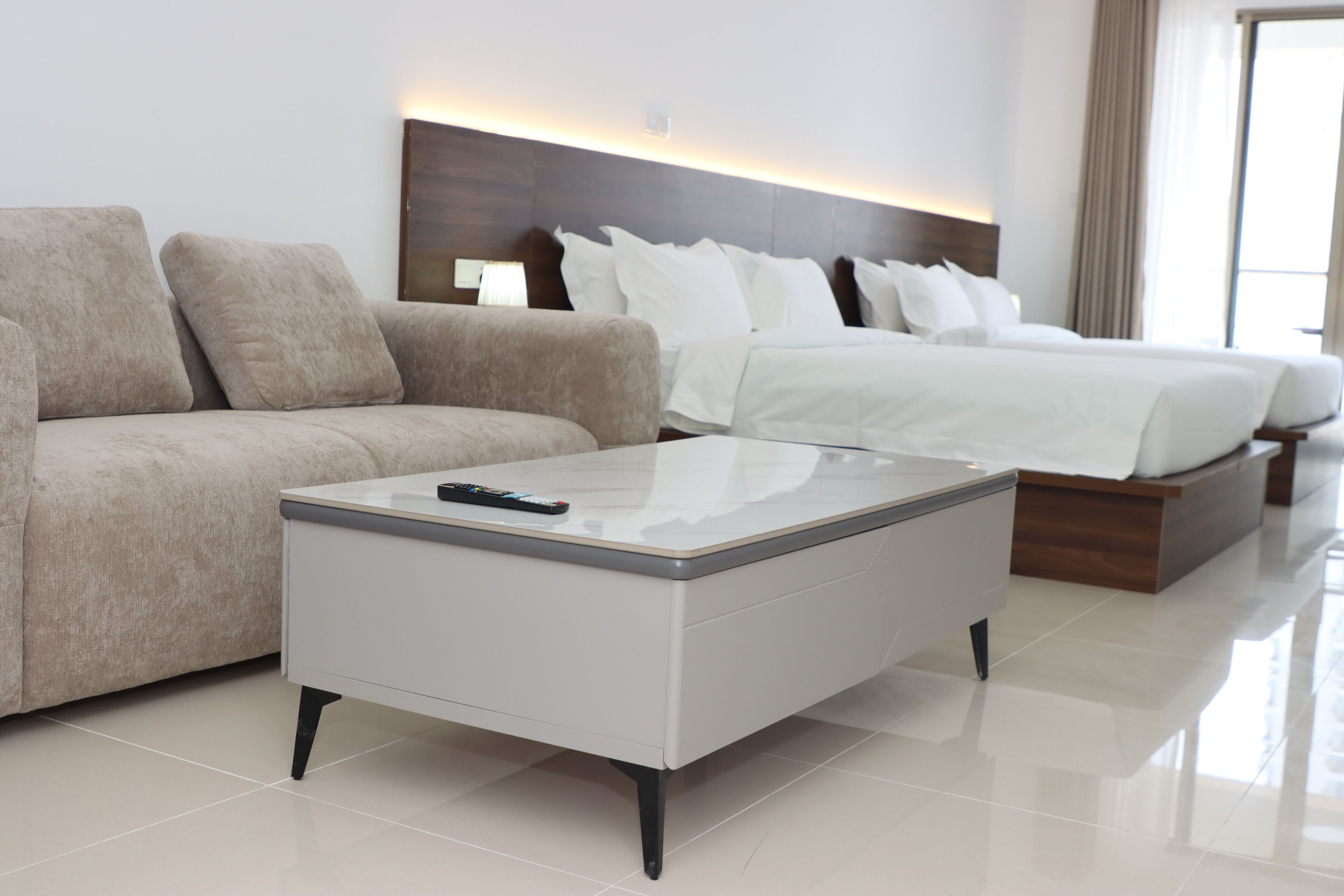 Deluxe Double Room, Balcony, River View | In-room safe, desk, laptop workspace, soundproofing