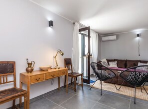Villa (Four Bedroom Villa with Swimming Pool) | Living room | 32-inch flat-screen TV with cable channels