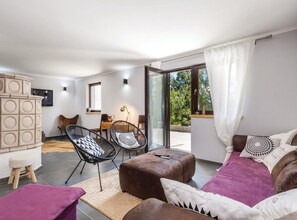 Villa (Four Bedroom Villa with Swimming Pool) | Living room | 32-inch flat-screen TV with cable channels - Countryside Villa Latin With Outdoor Swimming Pool (Plaski)