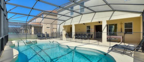 A heated pool