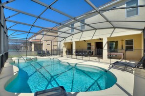 A heated pool