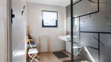 Shower, hair dryer