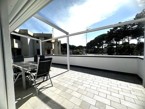Villa, 2 Bedrooms, Balcony | Balcony - Modern Family Flat With a Terrace (San Michele al Tagliamento)