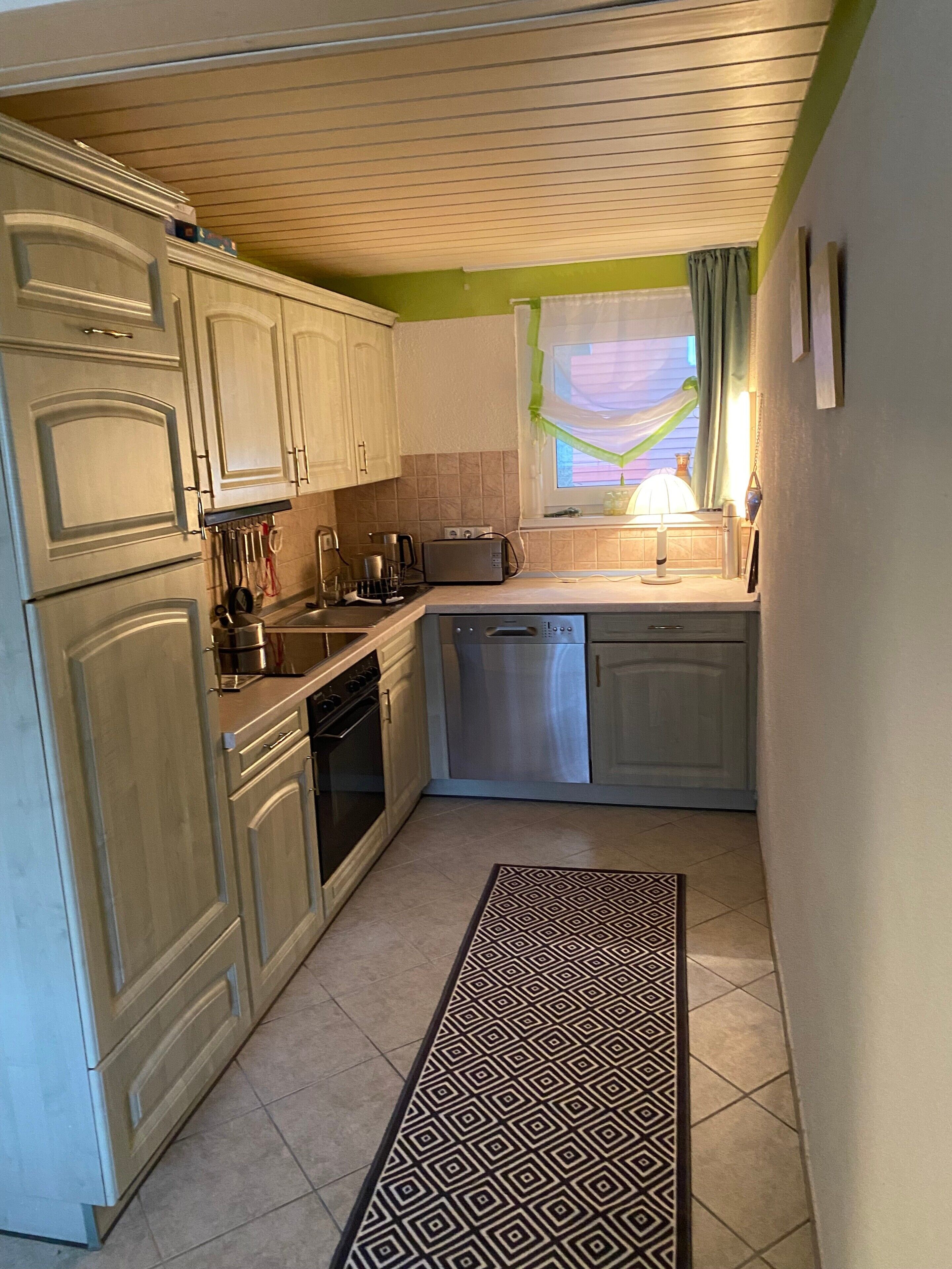 Fridge, oven, stovetop, dishwasher