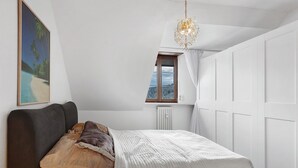 1 soverom og sengetøy