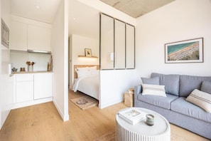 Basic Suite, Garden View | Living area - Babel Community Hôtel Villeneuve d'Ascq (Villeneuve-d'Ascq)