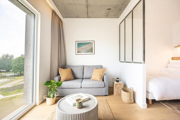 Standard-sviitti, näköala puutarhaan | Oleskelualue