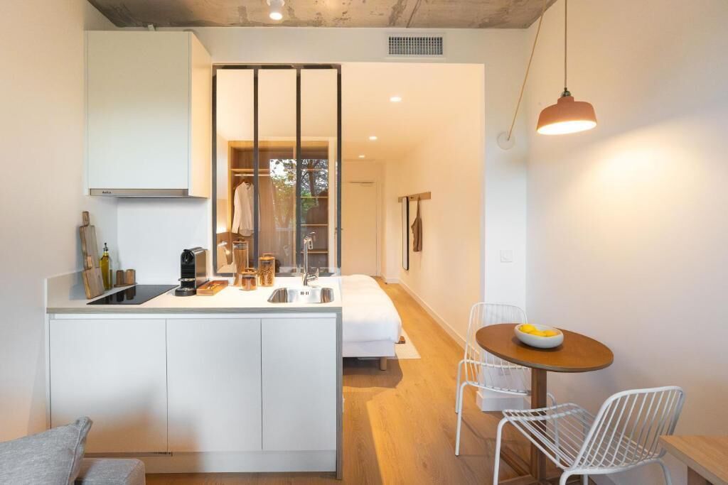 Junior suite, balkon | Privékeuken