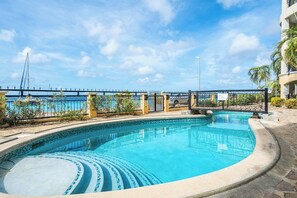 Pool - Elegancia del Caribe 9, Vacation condo with 2 bedrooms, Caribbean Sea view (Kralendijk)