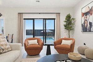 TV, fireplace, video games, table football - Luxury Casa Encantada | Pool, Game Room, Gym | Sleeps 14 (Lake Havasu City)