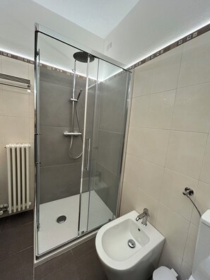 Shower, hair dryer, bidet, towels - Amazônia vacation home (Verona)