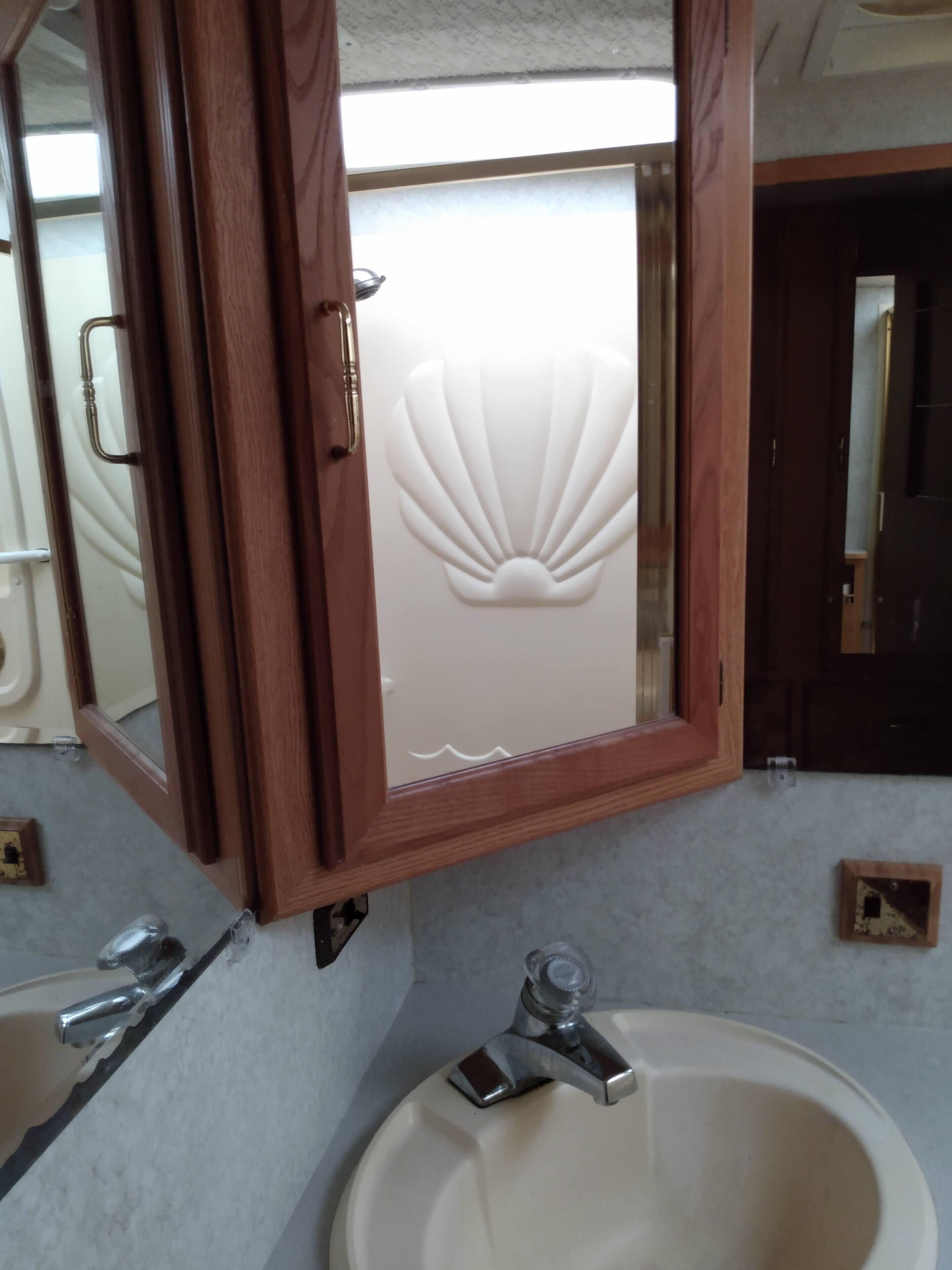 Shower, soap, toilet paper