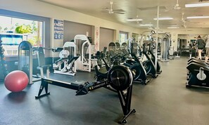Fitness facility - One Bedroom RV on Private Lot  with Golf Cart in Outdoor Resort Palm Springs (Cathedral City)