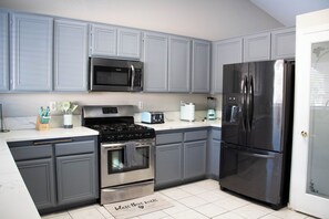 Microwave, oven, stovetop, dishwasher