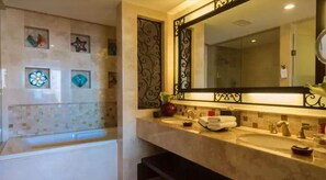 Hair dryer, towels, soap, toilet paper - Luxury Grand Solmar Resort - 737 sqft Studio with 4 infinity pools & 5 hot tubs (Cabo San Lucas)