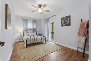 4 bedrooms, iron/ironing board, travel crib, WiFi