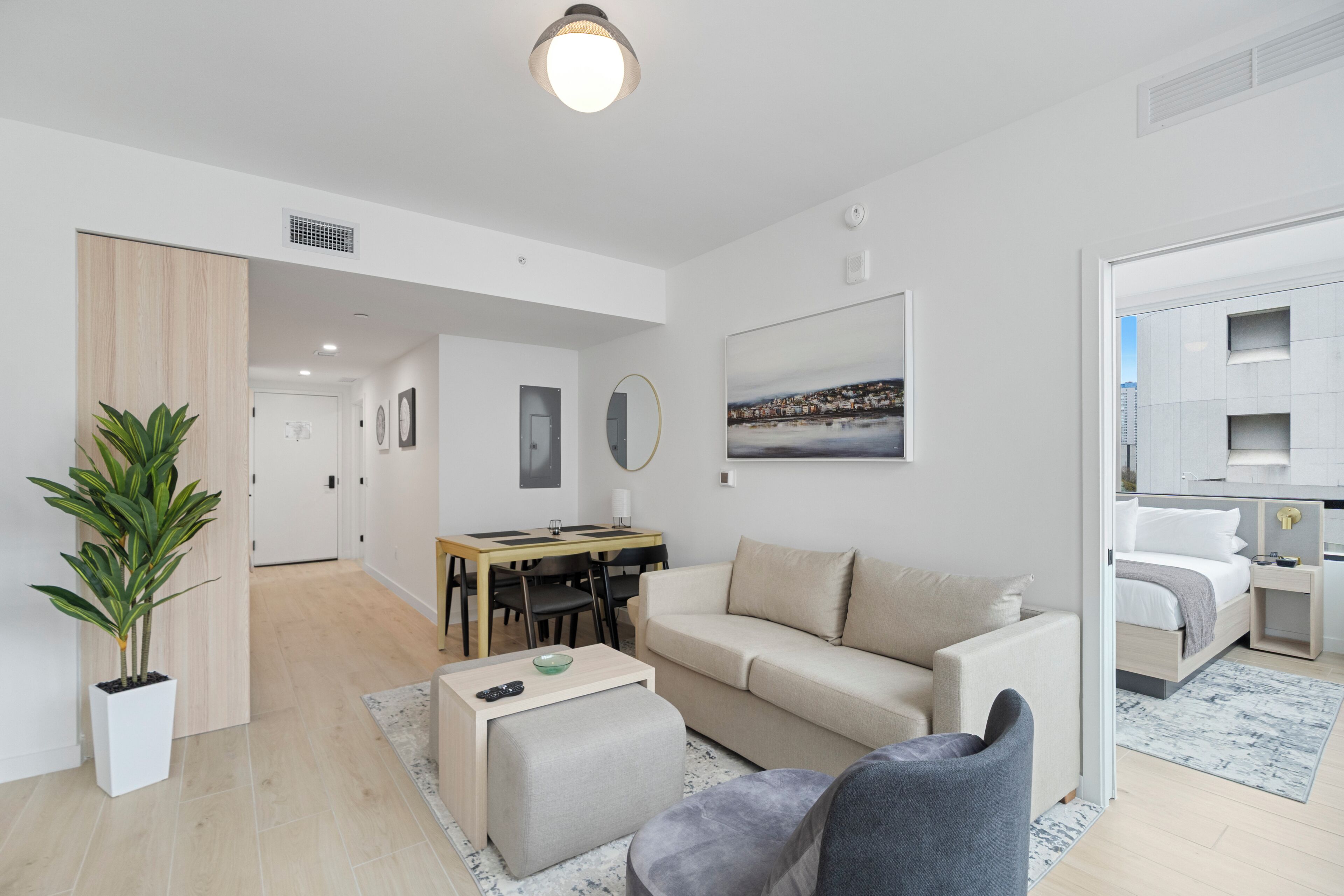 デザイン アパートメント シティビュー | リビング エリア