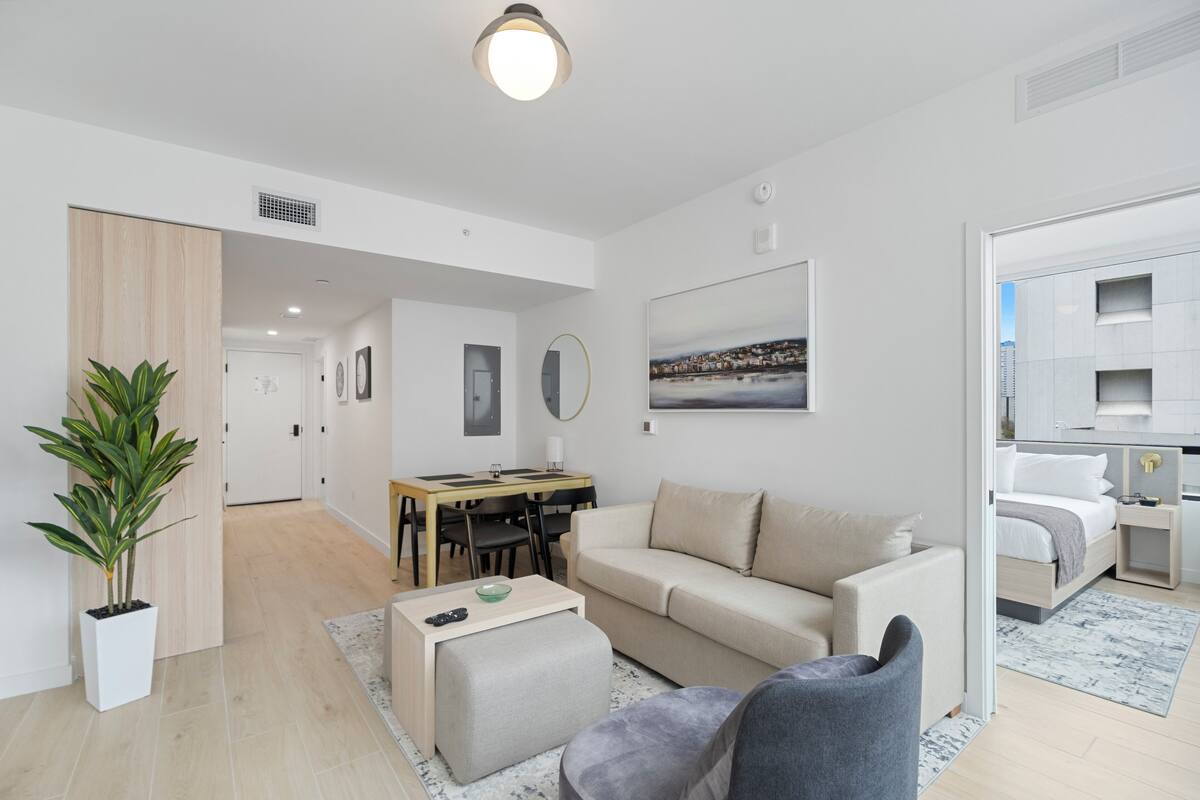 時尚公寓, 城市景 | 客廳