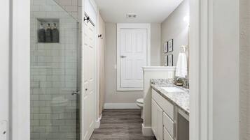 Hair dryer, towels