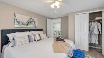 2 chambres, bureau, Wi-Fi gratuit, draps fournis