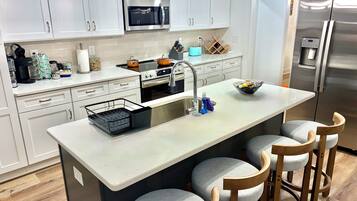 Microwave, oven, stovetop, dishwasher