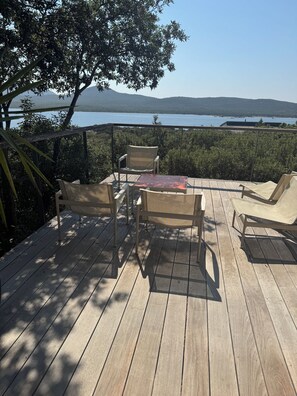 Terrace/patio - Large house with pool, close to the beach Sea view (Pianottoli-Caldarello)