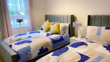 Iron/ironing board, WiFi, bed sheets