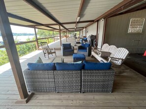 House, Pets allowed, Lake View | Terrace/patio - Mid Lake Campground (Hemphill)