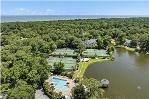 Exterior - 108 Evian | 3BR Shipyard, Golf Views, Pool, Beach (Hilton Head Island)